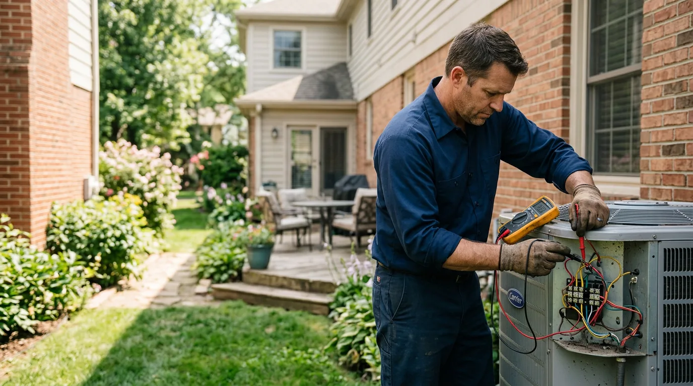 HVAC technician working near Des Moines, WA